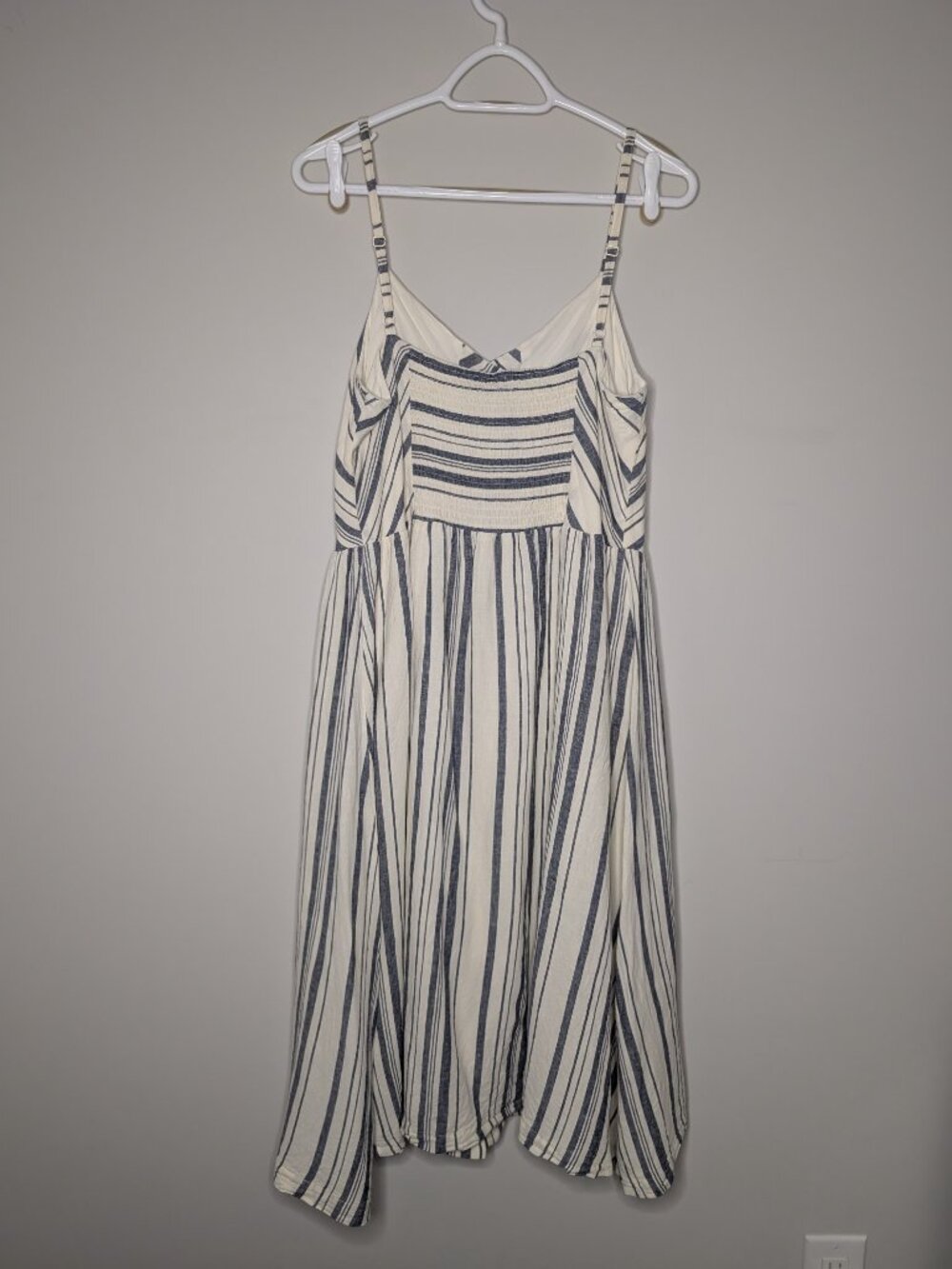 Reitman Linen Blend Striped Button Down Dress Size XL - Picture 2 of 6